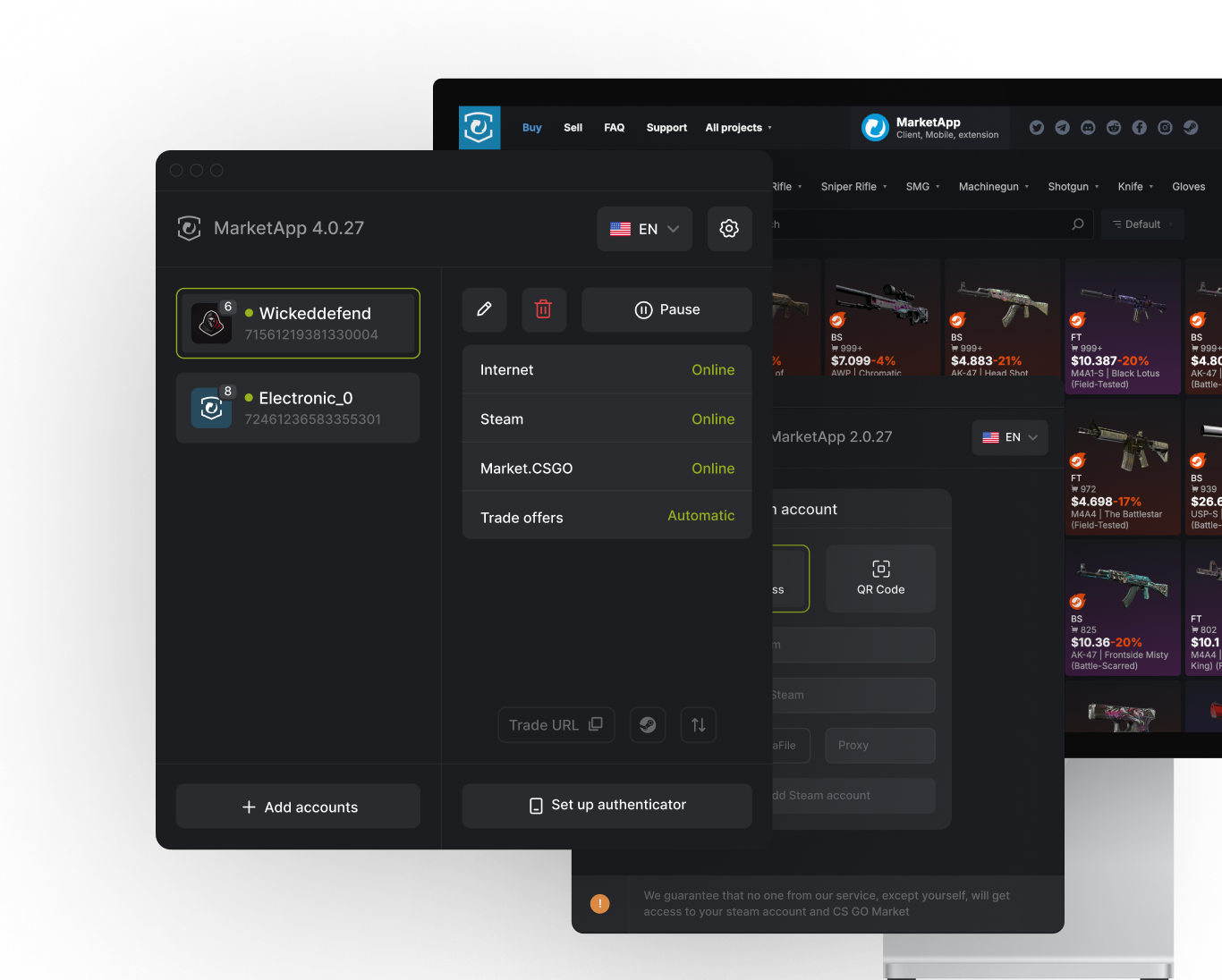 MarketApp Desktop Client